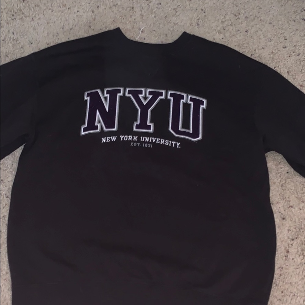College sweatshirt